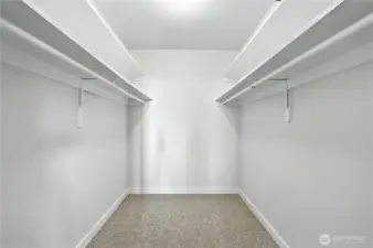 Check out this huge walk-in closet, wow!