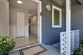 Elegant double door entry.