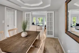 Formal dining room.