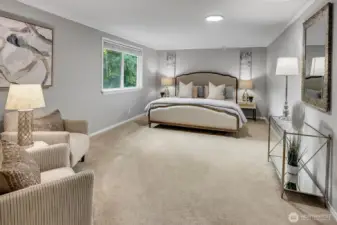 Large primary suite.