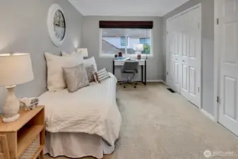 Additional guest bedroom also makes a great home office.