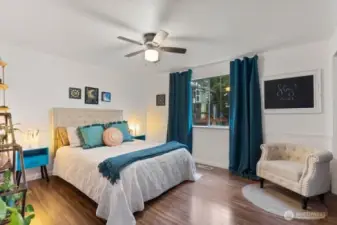 View of the second bedroom.