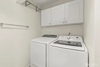 Laundry area in 2nd bath