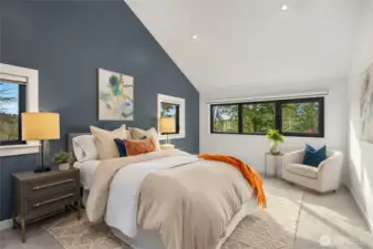 Upstairs east bedroom.