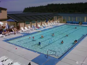 Outdoor pool open May - September.