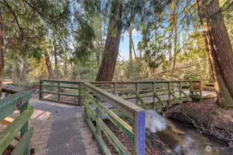 Access Longfellow Creek Trail from the backyard