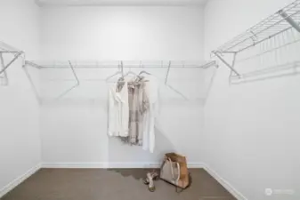 Walk in closet in owners