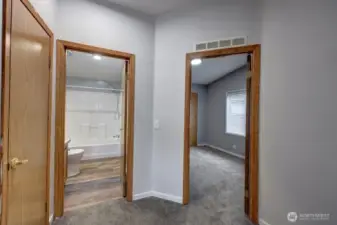 Looking into Bathroom #2 And Bedroom #2
