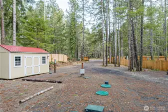 Taken from the back of the lot, this photo showcases the thoughtfully designed layout that maximizes the lot’s potential.