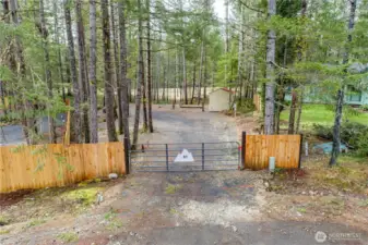 Gate access to the property, but wide enough for easy use
