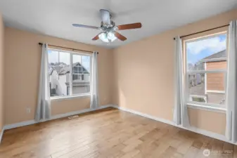 A light-filled fourth bedroom