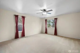 Spacious bonus room — easily a media room or potential 6th bedroom