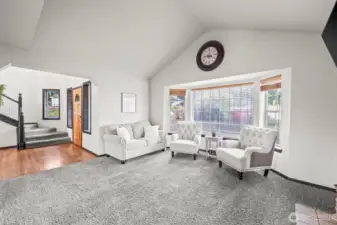 Upon entry you are greeted by hardwood flooring and the formal living room