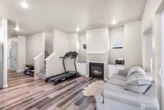 Living area from sliding door