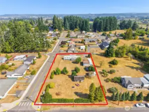 Lot is within the city limits of Napavine