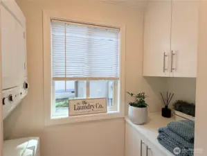 Laundry - new washer/dryer + extra storage