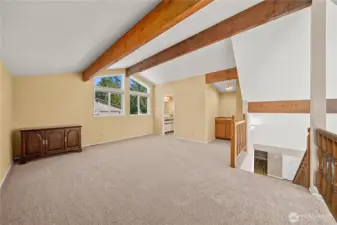 Upper loft with full bath