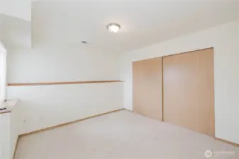 Spacious closets in the lower bedroom will be a welcome feature.