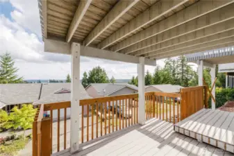 The covered patio off the family room.