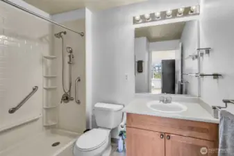 Empty bathroom.
