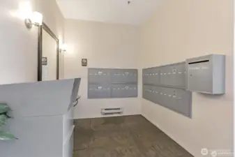 Mail box area.