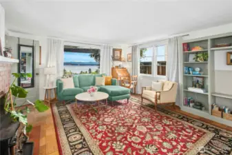 Downstairs Living room with VIEW