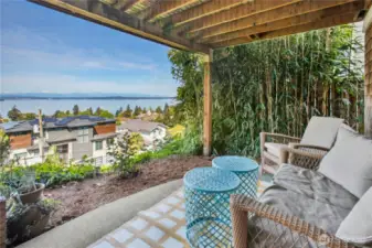 View from downstairs patio