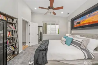 Lots of natural light with high quality blinds, best of both worlds!
