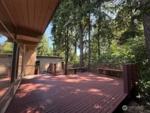 Built in benches for entertaining guests