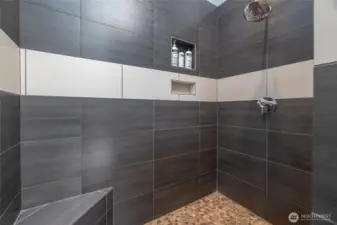 Walk in primary shower