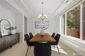 Gorgeous Dining Room filled with lots of natural light