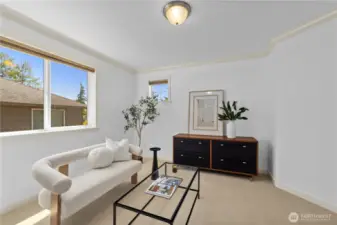 Den inside Primary suite