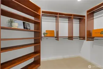 Primary walk-in closet