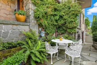 Front patio near the front door offers another spot to entertain or relax.