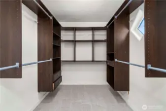 Primary walk in closet