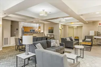 Lounge with full kitchen