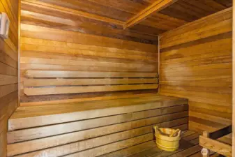 Sauna located on 2nd floor by gym