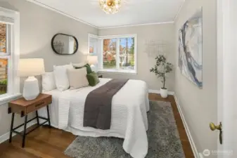 Second bedroom on the main level. This can be used as the primary bedroom.