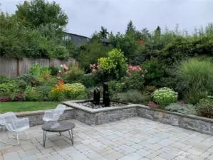 The beautiful garden during the summertime.