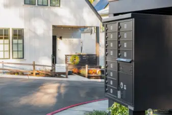 Secure mailboxes for the 9 community home owners.