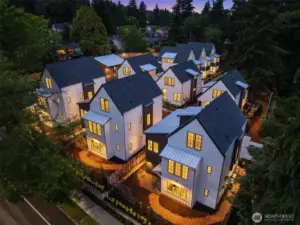 Lauded Thornton Creek Commons is the winner of TWO PCBC 'Gold Nugget' Grand Awards and was chosen Green Builder Magazine's 'Sustainable Community of the Year'.