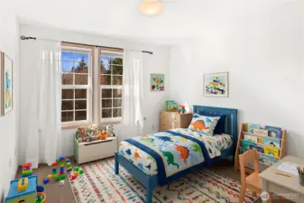 Bedroom #2 virtually staged.