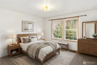 Bedroom #3 virtually staged.