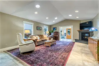 Vaulted Ceilings in Living Room
