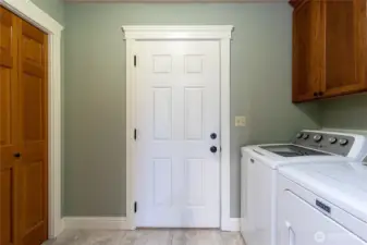 Laundry Room off Garage