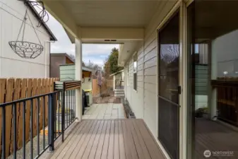 Side Porch off of Kitchen/Dining
