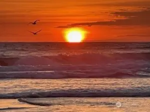 Sunset from west end of West Ocean Ave.