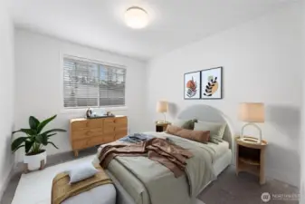 Virtually Staged 2nd Bedroom