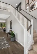 Foyer 18' high Facade, Ext Colors, Interior Photos & Floor Plans for illustrative purposes only. Actual Facade, Ext Colors, Interiors & Floor Plans may differ.