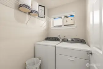 Upstairs laundry room